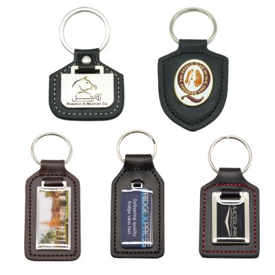 China Promotion Gift Factory Price Manufacturer-Supplier Custom Personalized Genuine Leather Key Chain Holder PU Leather Key Chain for sale