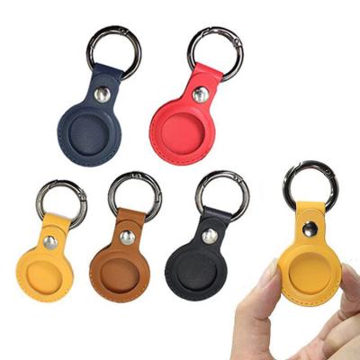 China Hot Popular Shockproof Anti-Lost Device Tracker Locator Key Chain Protected Cover Suitable Leather Case For Airtags for sale