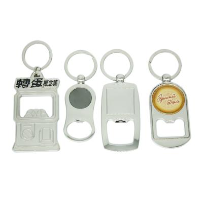 China Promotion New Design Viable China Factory Custom Printing Epoxy Bottle Opener Key Chain for sale