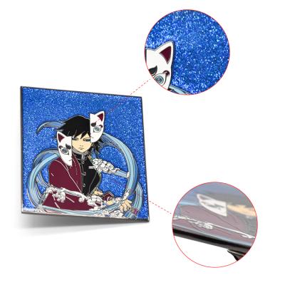 China China Manufacturers Wholesale Band Made Metal Goods Lapel Pin Badge Custom Glitter Soft Hard Enamel BTS Army Pin for sale