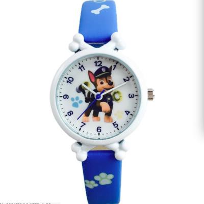 China 2022 New Children's Waterproof Cartoon Paw Kids Patrol Cartoon Watch Paw Kids Purple Barking Quartz Boy Girl Watch Reloj Handsome for sale