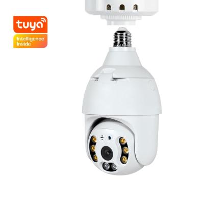 China NIGHT VISION E27 Tuya 3MP Bulb Wifi Night Vision CCTV Home Auto Tracking Security Camera Infrared Two Way Baby Monitor Interview PTZ HD for sale