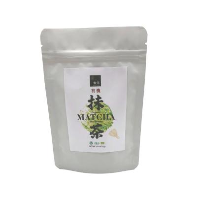 China Loose Tea 75g Bag Packed Organic Matcha Green Tea Powder Matcha Slimming With Free Sample for sale