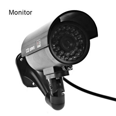 China Simulated Dummy Low Power Anti Thief CCTV Cameras Outdoor Waterproof Dummy Security Camera LED Light Warning CCTV Dummy Camera 11A for sale