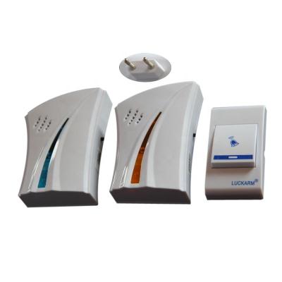 China Up to 100m (open area) smart remote control AC 110 or 220V wireless doorbell 32 melody with light for sale