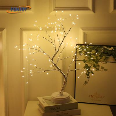 China Modern Decorative LED Shimmer Tree Light, Large Grain 108 LED DIY Bonsai Light for Bedroom Living Room and Party Decoration for sale