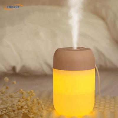 China 300ml PORTABLE Portable Mini Ultrasonic Cool Mist Humidifier Touch Table Button with LED Night Light for Bedroom, Living Room, Office for sale