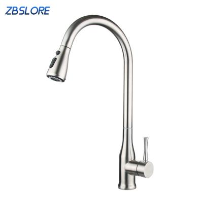 China Cheap Guangdong EUROPEAN SUS304 Single Hole Long Sink Neck Kitchen Faucet for sale