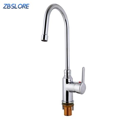 China Sense Faucets Universal CPUC Hot And Cold Water Basin Faucet One Hole Body Swan Brass Basin Faucet for sale