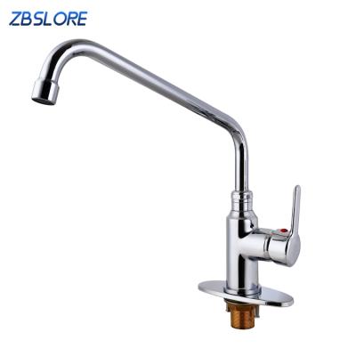 China Wholesale Price 304 Stainless Steel Modern Spout Single Lever Kitchen Faucet Chrome for sale