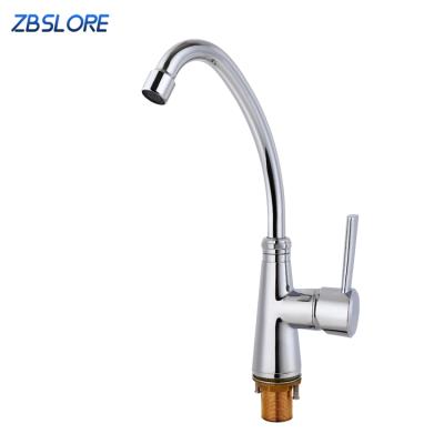 China OEM and ODM Modern Kitchen Sink Neck Italian Kitchen Mixer Tap Watermark Long Faucet One Hole for sale