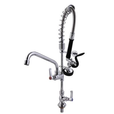 China Modern Wholesale Water Efficient Pre-Rinse Pull Down Spray Kitchen Faucet With 360 Degree Swivel for sale