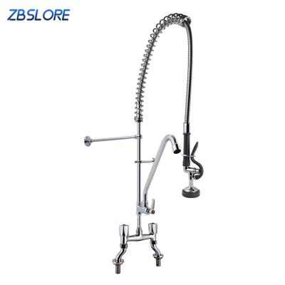 China Modern High Pressure 47 Inch Size Pre Rinse Faucet Commercial Restaurant Kitchen With 960mm Hose for sale