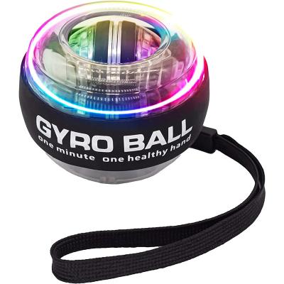 China Exercise Gyro Power Ball Colorful LED Lights Hand Strengthener Powerball Gyro Brush Expander Wrist Motion Trainer Gyroball Exerciser for sale