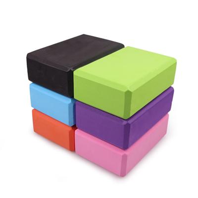 China Brand New Yoga Exercises Gym Equipment Home Color Block Yoga Sets Printed Natural EVA Foam Yoga Block Yoga Block for sale