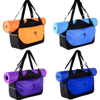 China Multi Purpose Carry Yoga Mat Bag Women Gym Travel Yoga Mat Bag Canvas Yoga Tote Multi Carrier Bag Polyester Large Capacity for sale