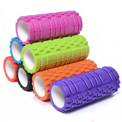 China Portable Equipment Pilates Eva Foam Roller Fitness Yoga Block Gym Exercises Muscle Massage Roller Sports Tool for sale