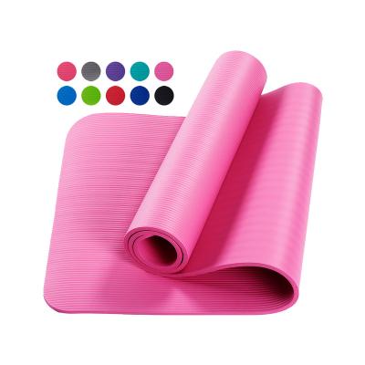 China Non-slip Yoga Mat Thick EVA Comfort Foam NBR Yoga Mat Sports Fitness Mat for Exercise Yoga and Pilates Gym Mat for sale