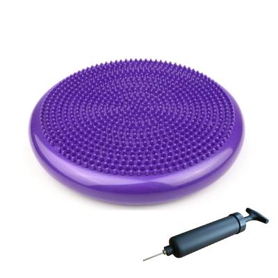 China PVC Yoga Balls Massage Pad Stability Shimmy Balance Disc Cushion Mat Fitness Exercise Training Inflatable Ball for sale