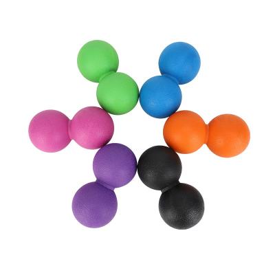 China Massage Yoga Exercise Hockey Fascial Massage Ball Band Peanut Fitness Ball For Foot Arm Back Muscle Relax Home Exercise Gym Workout for sale