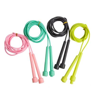 China Wholesale Custom Logo Adjustable Length Weighted Speed ​​Fitness Bodybuilding PVC Jump Rope Jump Rope For Kids Fitness Exercise for sale