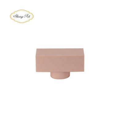 China Non Spill Luxury Perfume Capsule PP Rectangle Rose Perfume Cap Closures Capsules Perfume Packaging for sale