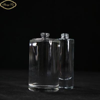 China OEM Personal Care 30mI Single Cylinder Cylinder Perfume Bottle Empty High Quality Transparent Perfume Glass Bottle for sale