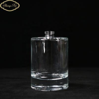 China OEM Personal Care 100ml Single Cylinder Cylinder Perfume Bottle Empty High Quality Transparent Perfume Glass Bottle for sale