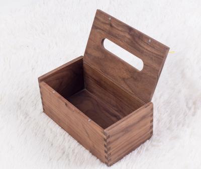 China China Factory Good Quality Biodegradable Luxury Tissue Wooden Box for sale