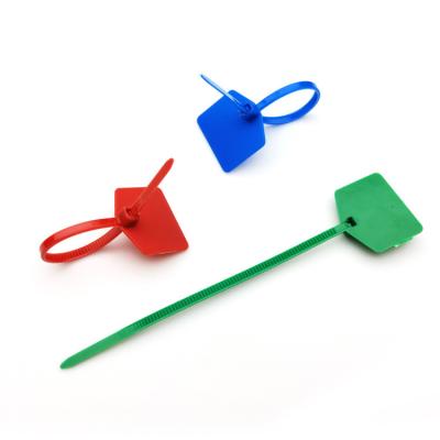 China 120mm 220mm Self-locking Markers Tag Cable Ties Plastic Zip Nylon Seal Tag for sale