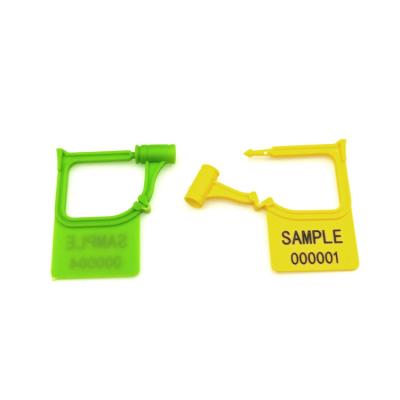 China Disposable Mini Plastic Seal Padlock with Laser Print and Average Weight of 0.972 g / pc for sale