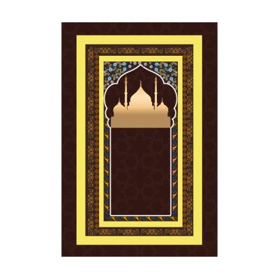 China Modern Mosque Carpet Prayer Rug Folding J Muslim Prayer Mat Can Be Customized for sale