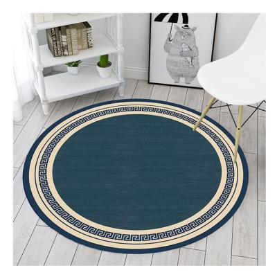 China Circular Washable Modern Art Carpet Rugs with Customizable Business Logos Are Used to Prevent Slippage in Foyer and Kitchen for sale