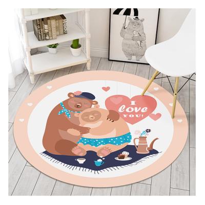 China Cartoon Print Washable Rug Around The Floor Decorative Carpet Children's Carpet For Boys And Girls Rooms for sale