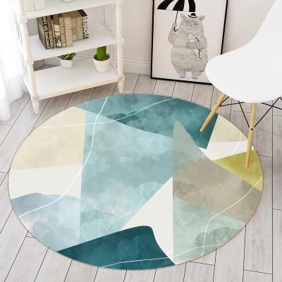 China J Stain Rug 3D Rug Non Slip Rug Resistant Custom Circular Bedroom Door Rug Living Room Carpet Non Slip Accent Area Circular Rug Non Slip Rug for sale