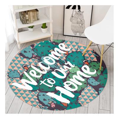 China J Children's Round Children's Round Mat 3D Mat Thermal Transfer Mat Can Be Customized for sale