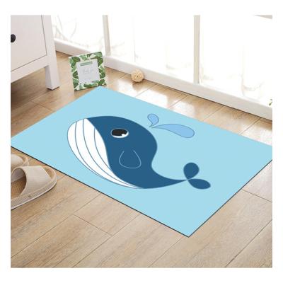 China Washable soft bath mat, non slip door mat, rayon rug mat for sale