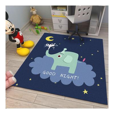 China Washable 3d Printing Cartoon Square Carpet Bathroom Absorbent Mat for sale