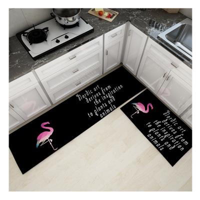 China Wholesale GOLF custom set of 2 pieces of ultra-soft waterproof non-slip kitchen mats for sale