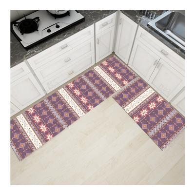 China Custom Absorbent Home Decoration Kitchen Non Slip Woven Mats Warm Washable for sale