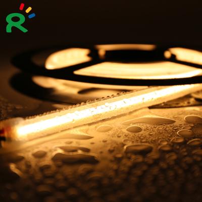 China New Design 480leds/m(3000k) Ip67 Residential Warm White 24v Semicircular Tube Waterproof Uniform Lighting Cob Led Flexible Strip for sale