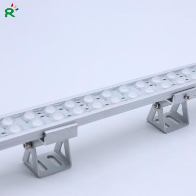 China LANDSCAPE LED Wall Washer With Double Lens 24VDC 5050 120leds/m Rows RGB Outdoor Wall Washer 28W for sale