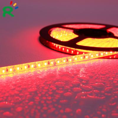 China LANDSCAPE SMD3014 DC12V 120LEDs/m Red Color IP65 Waterproof Flexible LED Strips For Architectural Decoration for sale