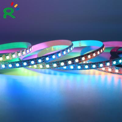 China IP20 Residential/Theme Park WS2812B 96leds/m Full Color LED Strip Pixel Light 5V Strip Light For Bar Club Lighting Decoration for sale