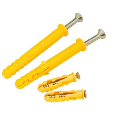 China Screw Environmental Friendly Plastic Yellow Little Doom Nylon Expansion Bolt Expansion Fastener Supply for sale