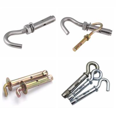 China Factory Wholesale Stainless Steel Expansion Hook Pull Blast Ceiling Galvanized Hook Expansion Bolts for sale