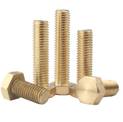 China Good Quality Stainless Steel Fasteners Copper Screws Hex Head High Strength Brass Bolts for sale