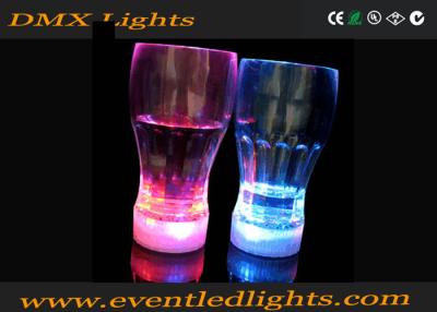 China 100ml Halloween Pink / Blue LED Plastic Cups Coke CE / ROHS / FDA for sale