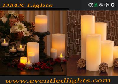 China Christmas Remote Led Flameless Candles / Color Changing Led Decorative Candles With Clip for sale