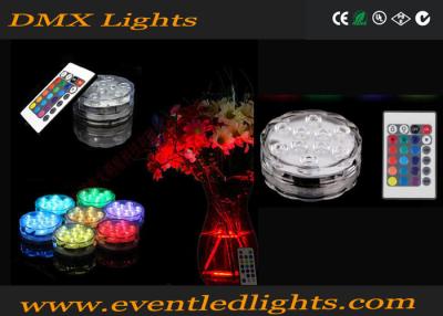 China Remote Controlled Submersible Led Light Base / Waterproof Led Bases For Vases for sale